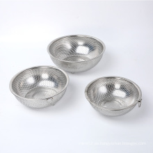 Fiesta de acero inoxidable de la cocina Colander Bowl